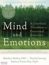 Mind and Emotions (eBook): A Universal Treatment for Emotional Disorders